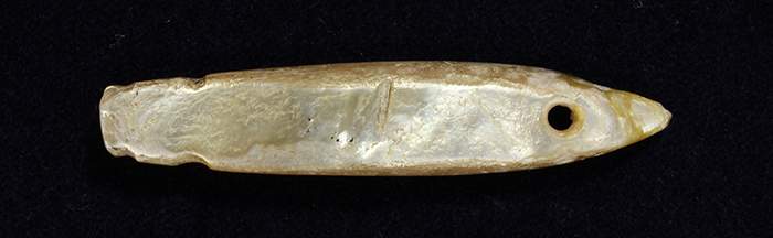 Tairua fishing lure.&amp;nbsp;This fishing lure made from tropical black-lipped pearl shell (Pinctada margaritifera) was found in a 1964 archaeological excavation at Tairua on the Coromandel Peninsula. The lure is highly significant because it was made in East Polynesia and brought here, on a waka, with the Polynesian settlers of Aotearoa. AU1785